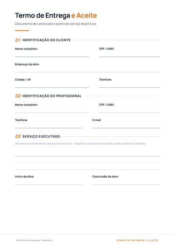 Prévia do material Termo de Entrega e Aceite