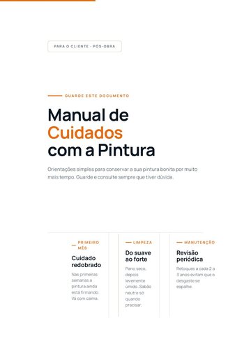 Prévia do material Manual de Cuidados com a Pintura